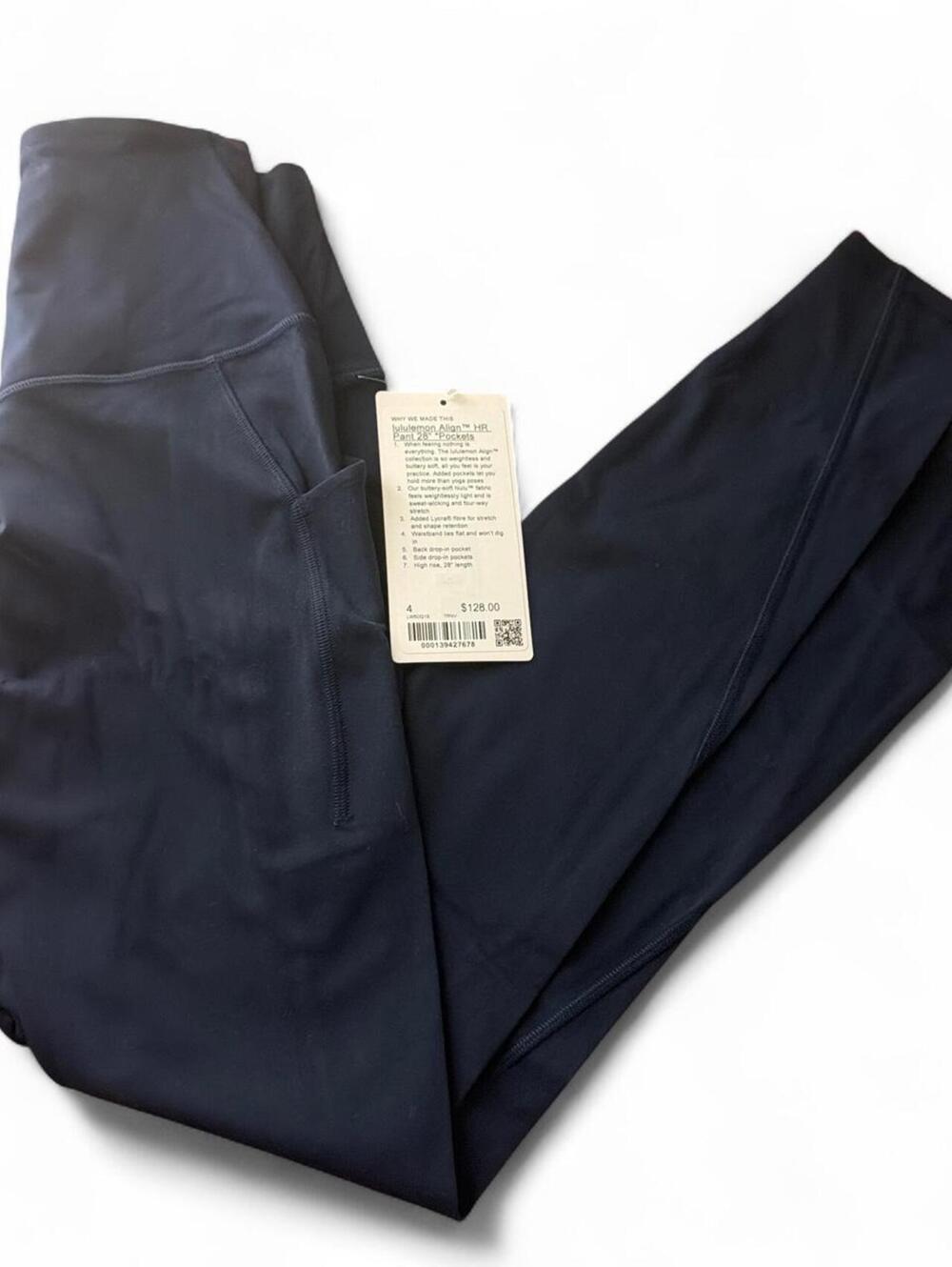 Lululemon Align HR Pant 28" Pockets in size 4